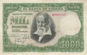1000 Pesetas 31.12.1951